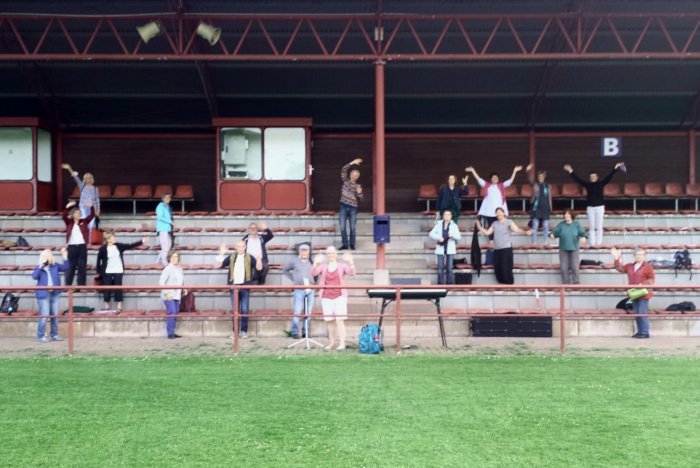 Probe im Stadion Juni 2021
