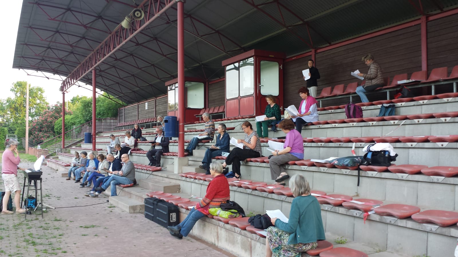 Probe im Stadion Juni 2021