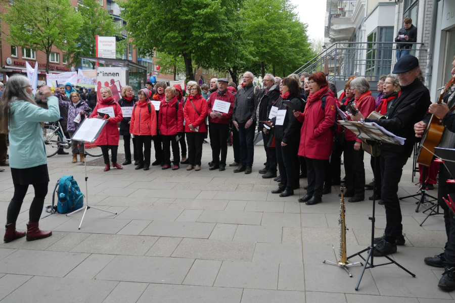 bei der DGB-Demo 1. Mai 19